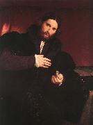 Man with a Golden Paw Lorenzo Lotto